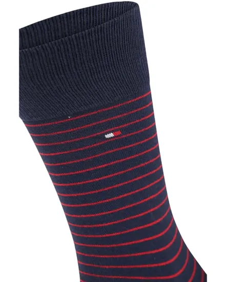 Lot de 2 paires de chaussettes Homme SMALL STRIPE SOCK 2P Bordeaux