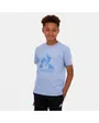 T-shirt Enfant BAT TEE SS N3 ENFANT FADED DENIM Bleu