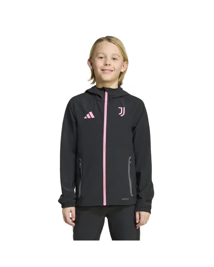 Veste zip à capuche Enfant JUVE C VT J Y Noir