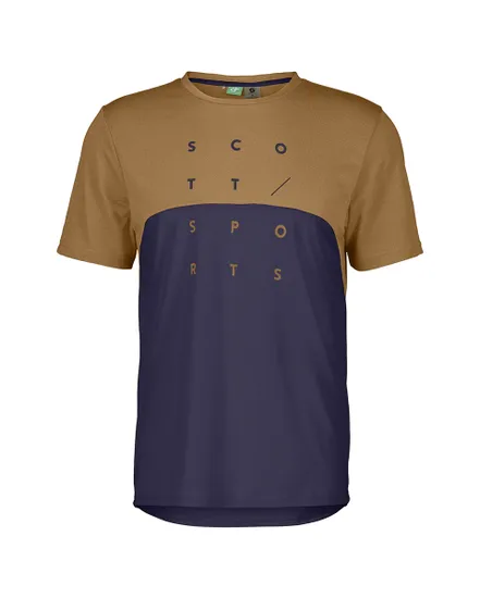 T-shirt manches courtes Homme TRAIL FLOW DRI Marron/Violet