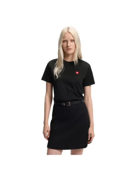 T-shirt col rond Femme DAMACIA 6 Noir