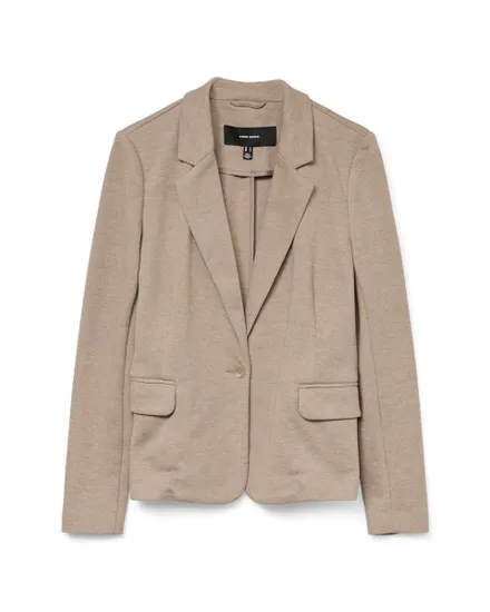 Blazer Femme VMJULIA LS BLAZER JRS NOOS Beige