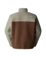 Polaire col zip Homme M YUMIORI 1/4 ZIP Marron