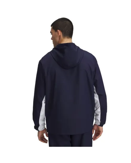 Sweat zip à capuche Homme UA RIVAL WVN WINDBREAKER Bleu