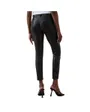 Pantalon Femme DESTINY CROPPED SKINNY IN BLACK PU Noir