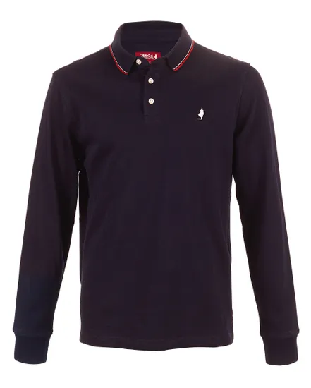 POLO HOMME MANCHES LONGUES JERSEY Bleu
