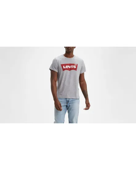 T-shirt manches courtes Homme GRAPHIC SET IN NECK Gris