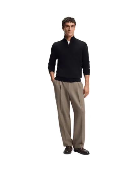 Pull col zippé Homme H-HEMARLO Noir