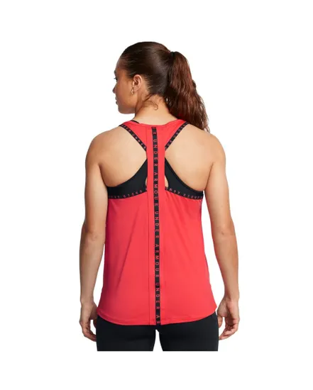 Débardeur Femme UA Knockout Tank Rouge