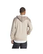 Sweat zip à capuche manches longues Homme M MEL FZ Beige