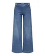 Jean Femme ONLMADISON HW BUTTON WIDE DNM GEN769NOOS Bleu