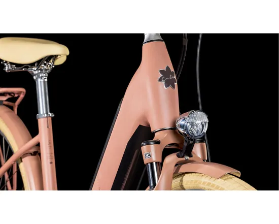 Vélo électrique urbain ELLA HYBRID 500 Rose