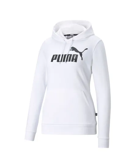 Sweatshirt à capuche manches longues Femme W ESS LOGO HOODY TR Blanc