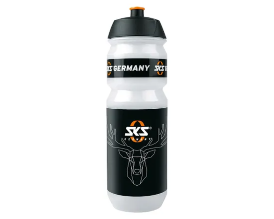 Bidon HIRSCH LARGE 750ml Noir/Blanc