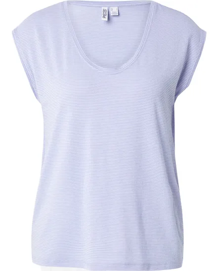 T-shirt Femme PCBillO Lurex Stripes