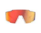 Lunettes Unisexe SHIELD COMPACT Blanc Mat/Rouge Chrome