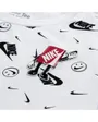 T-shirt Jeune enfant NKB AOP BOXYB SS TEE Blanc