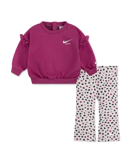 Ensemble de survetement Bébé fille NKG ESSENTIALS AOP FEMME SET Violet