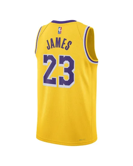 Maillot de basket Homme LAL MNK DF SWGMN JSY ICN 22 Jaune