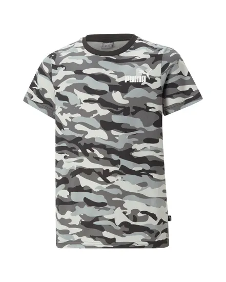 T-shirt manches courtes Enfant JR ESS+ CAMO TEE B Noir