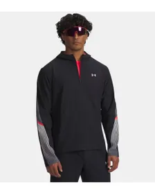 Veste zip à capuche Homme UA VELOCITI STORM HOODED JKT Noir