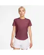 T-shirt Femme W NK TEMPO DF SS TOP Bordeaux