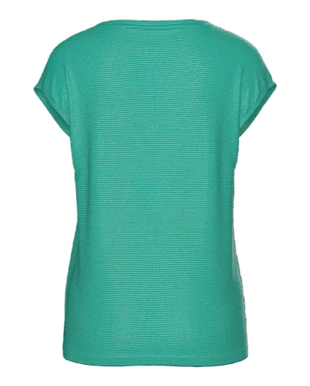 T-shirt col V Femme BILLO TEE LUREX STRIPES JRS Vert