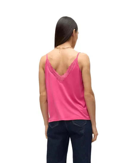 Débardeur Femme VMIMILA SINGLET V-NECK TOP JRS BTQ Rose