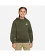 Sweat à capuche Enfant K NSW CLUB FLC HDY LBR Vert