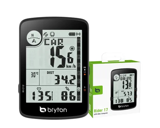 Compteur GPS de vélo RIDER 17 E Noir