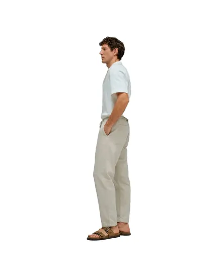 Pantalon Jogger Homme Coton Lin Beige