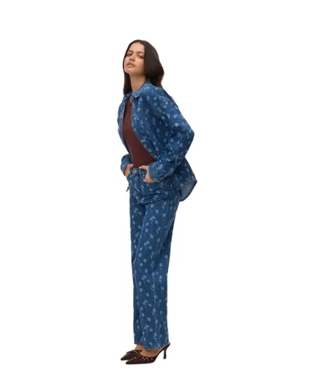 Jean Ample Femme VMTESSA HR Wide Flower Denim