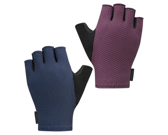 Gants courts Homme GRAVEL Bleu Jean/Vin Rouge