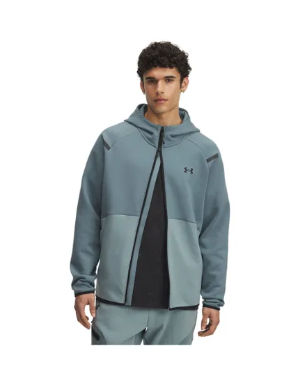 Veste zip à capuche Homme UA UNSTOPPABLE FLC FZ HD EU Bleu