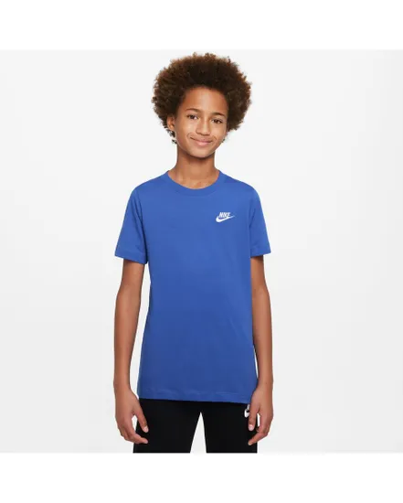 T-shirt manches courtes Enfant B NSW TEE EMB FUTURA Bleu