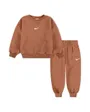 Ensemble de survetement Bébé NKN ESSENTIAL FLEECE CREW SET Orange