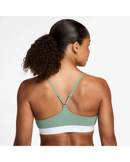 T-shirt manches longues Femme W NK INDY LS LOGO BRA Vert