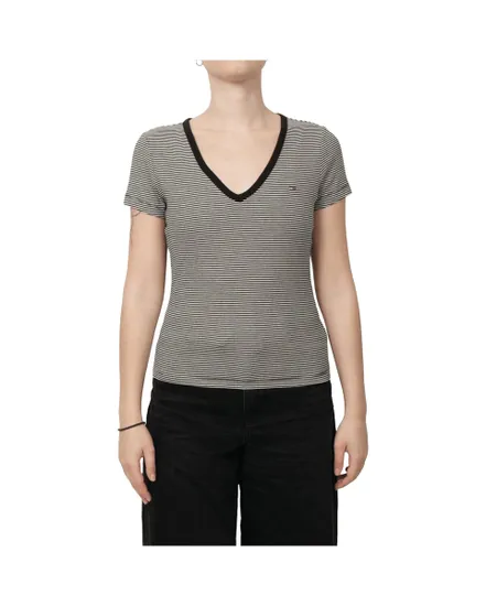 T-Shirt Slim Femme Essential Rib V