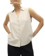 Chemise Femme VMMYMILO SL V-NECK SHIRT