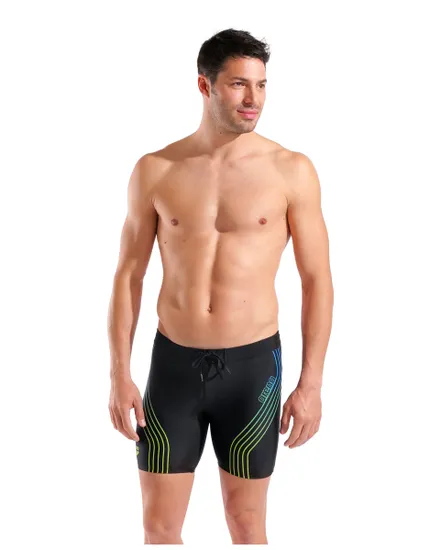 Short de bain Homme MEN S SWIM MID JAMMER GRAPHIC Noir