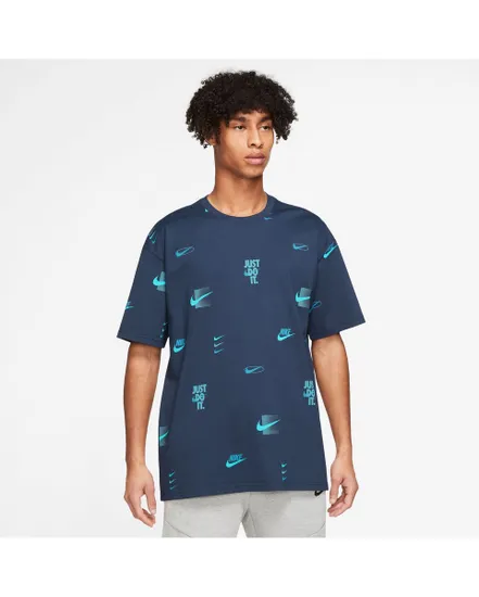 T-shirt manches courtes Homme M NSW TEE M90 12MO LBR AOP Bleu