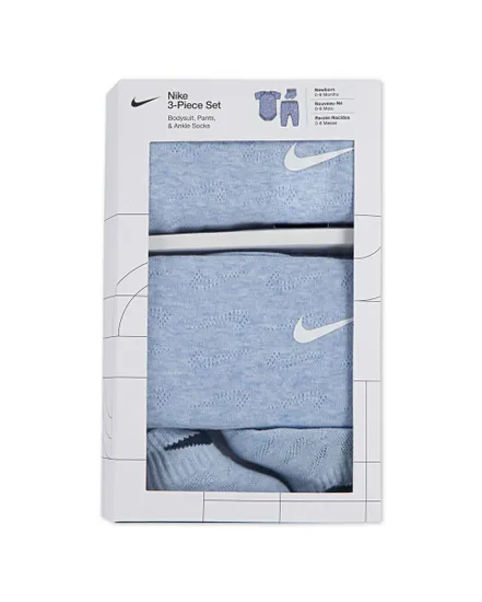 Ensemble 3 pièces Bébé NHN 3PK POINTELLE SET Bleu