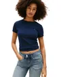 T-Shirt Slim Femme Tee Col Ras Tommy Jeans
