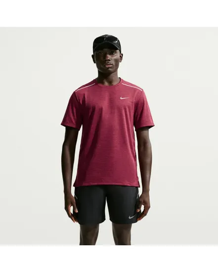 T-shirt Homme M NK DF UV MILER SS Bordeaux