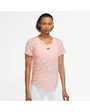 T-Shirt de running Femme W NK AIR DF SS TOP Rose