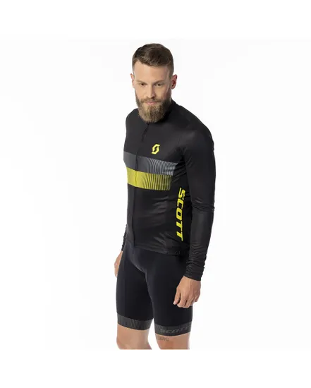 Maillot manches longues Homme RC TEAM 10 Noir/Jaune