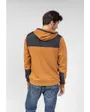 Sweatshirt à capuche manches longues Homme GURIN FL M Bronze