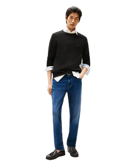 Pull col rond Homme ESSENTIAL COTTON CRE Noir