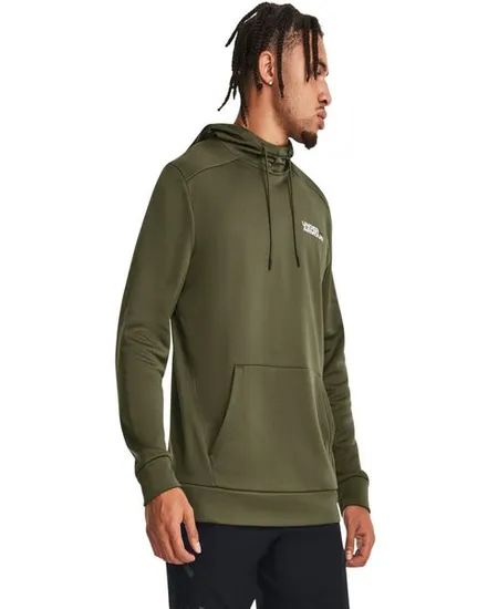 Sweat à capuche Homme UA ARMOUR FLEECE GRAPHIC HD Vert