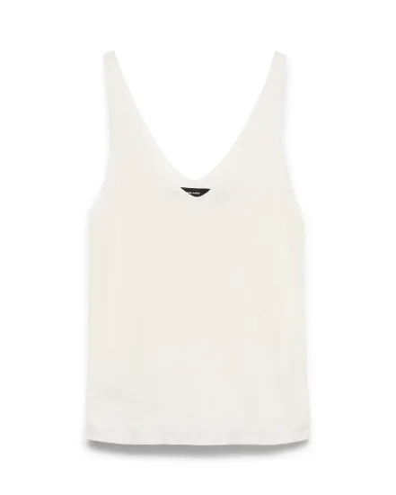 Débardeur en maille Femme VMNEWLEX SUN SL TOP GA  NOOS Beige